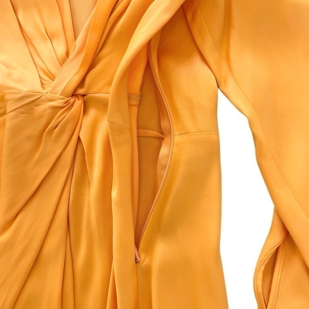 Zara Satin Effect Long Sleeve Dress - Size XS - Picture 10 of 13